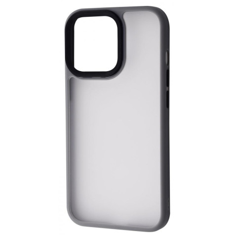 Чехол Shadow Matte Metal Buttons на IPhone 13 Pro Gray